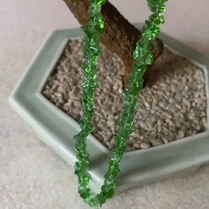 Antique natural emerald necklace chocker